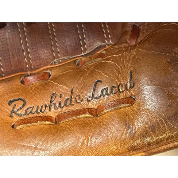 Cooper 735 Baseball glove mitt LH left hand 11" Rawhide Laced genuine leather - Picture 8 of 11